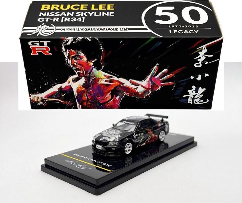inno64 Nissan Skyline GT-R Bruce Lee Edition Black R34