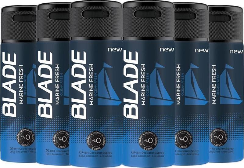 Marine Fresh Deodorant 6x150ml