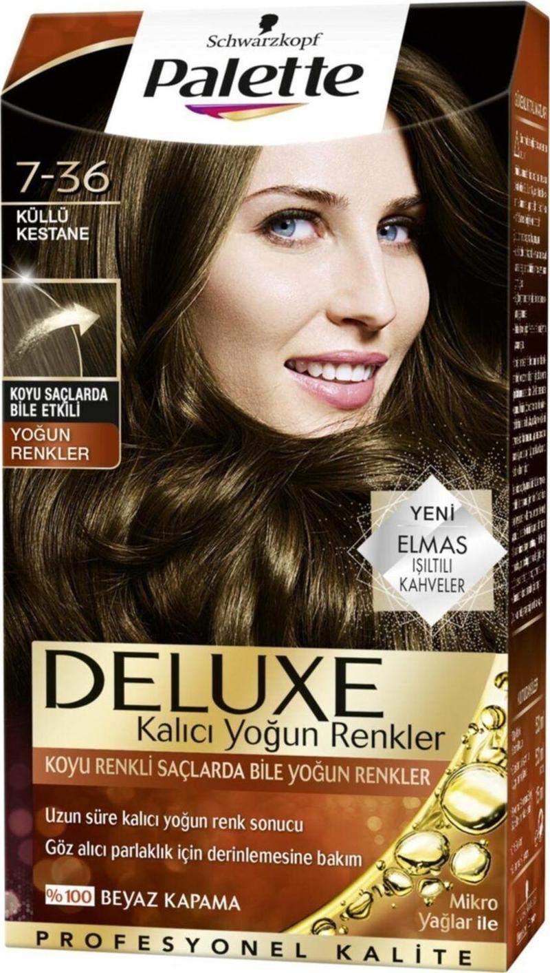 Deluxe Yoğun Küllü Kestane (7.36) Saç Boyası