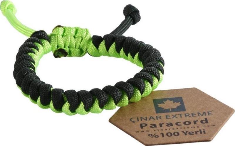 Neon Sarı Snake Paracord Bileklik