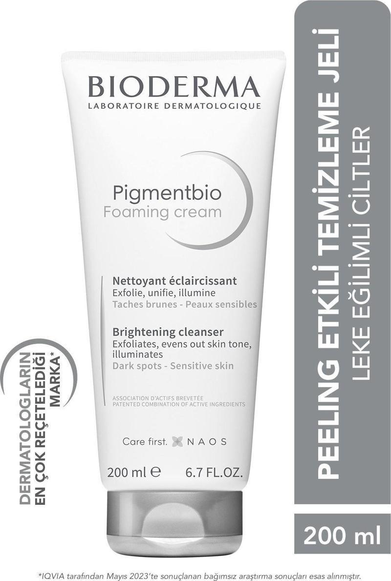 Pigmentbio Foaming Cream Leke Karşıtı Aydınlatıcı Peeling Etkili Yıkama Jeli Yüz Ve Vücut 200 ml