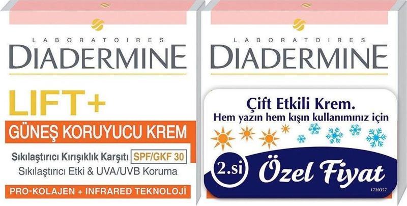 Sıkılaştırıcı Kırışıklık Karşıtı ve Güneş Koruyucu Krem 50 ml + 50 ml  Spf 30 8690572780060