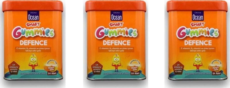 Smart Gummies Defence 64 Adet Çiğnenebilir Jel 3'lü Paket