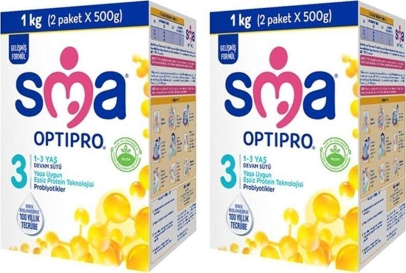 Optipro Probiyotik 3 1- 3 Yaş Devam Sütü 1000 Gr X 2 Adet