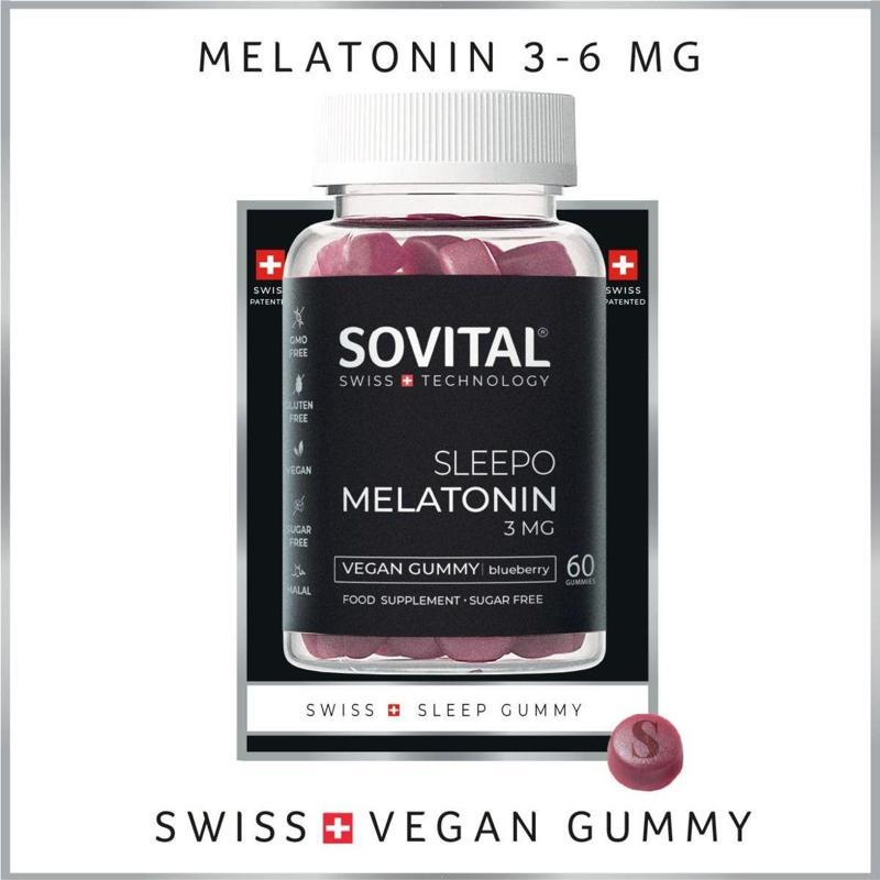 Sleepo Melatonin 3 Mg / 6 Mg & Magnezyum, Uyku Destek, Vegan Gummy 60 Adet