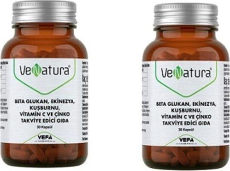 Beta Glukan, Ekinezya, Kuşburnu, Vitamin C Ve Çinko 30 Kapsül X2 Adet