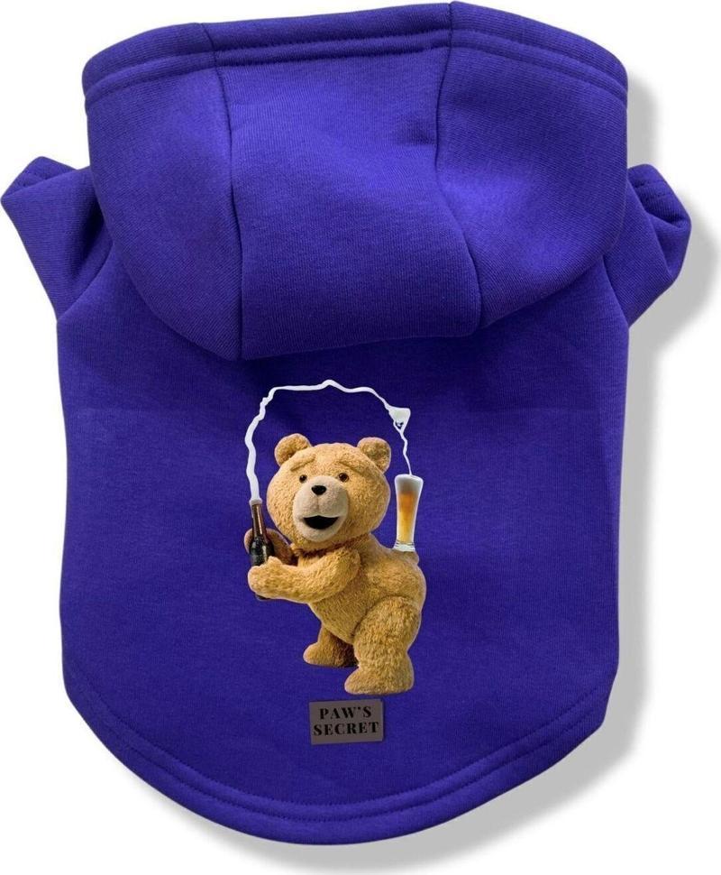 Kedi ve Köpek Kıyafeti Sweatshirt Hoodie - Beer and Bear M