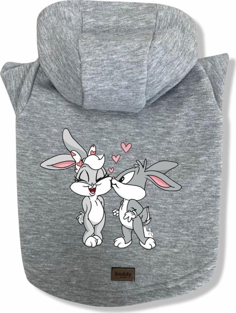 Köpek Kıyafeti Köpek Sweatshirt Hoodie Köpek Ürünleri Kedi Kıyafeti - Aşık Bugs Bunny L