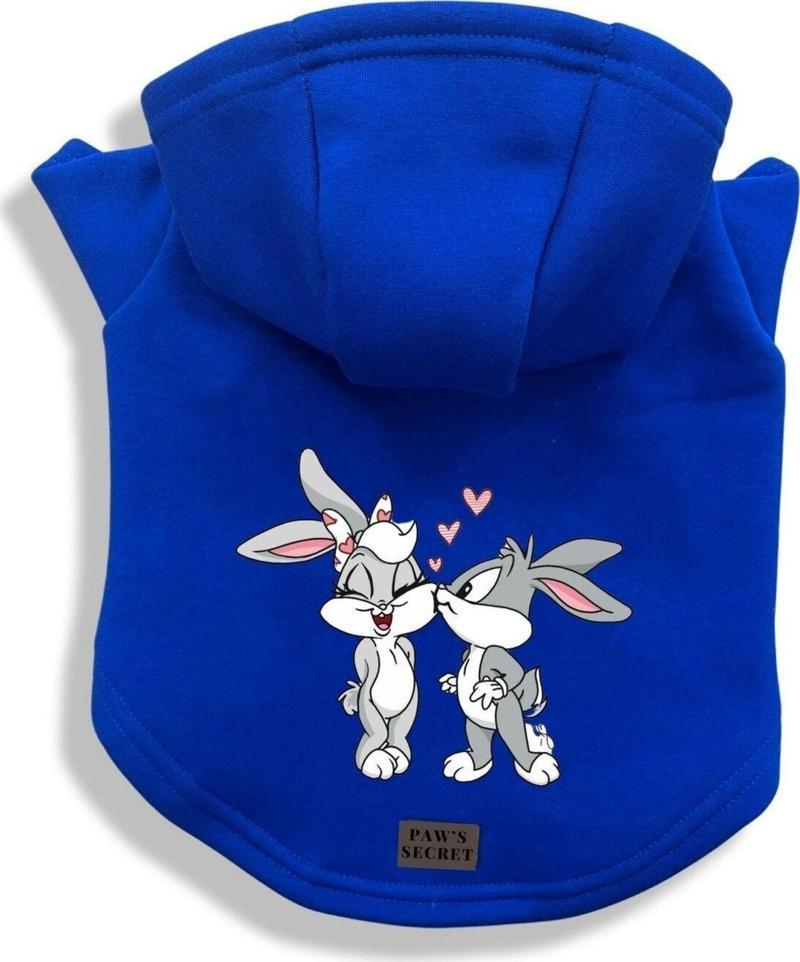 Köpek Kıyafeti Köpek Sweatshirt Hoodie Köpek Ürünleri Kedi Kıyafeti - Aşık Bugs Bunny XL