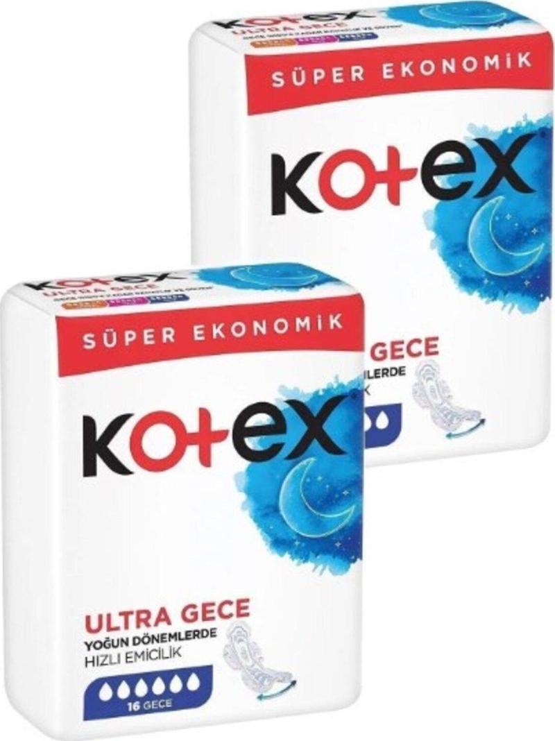 Ultra Hijyenik Ped Gece 2 x 16'lı