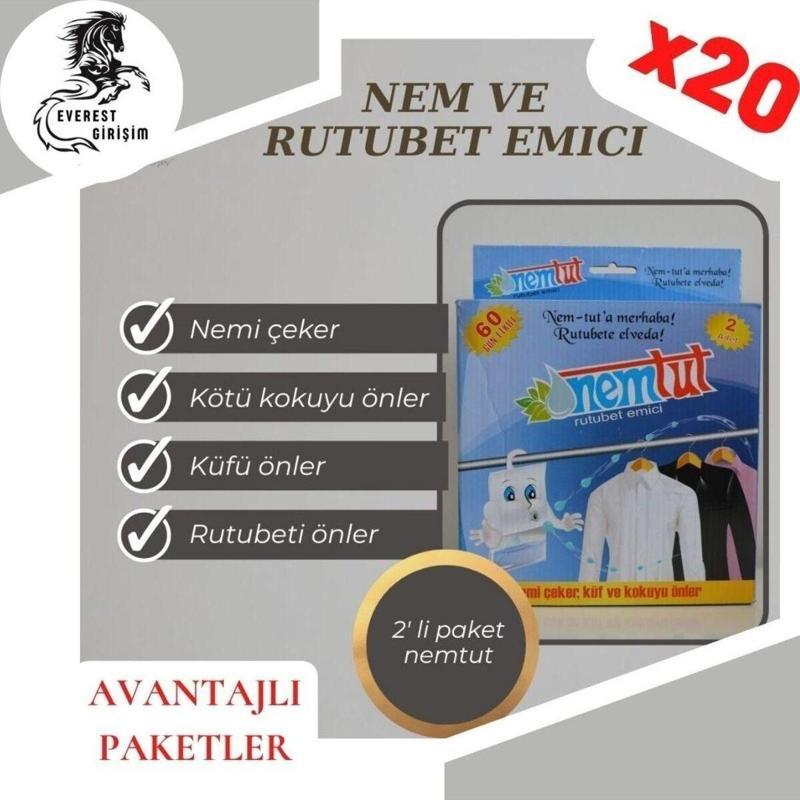 Nem Tut Nem Alıcı Ve Rutubet Emici 40’lı Avantaj Paketi (20 KUTU/40 PAKET)