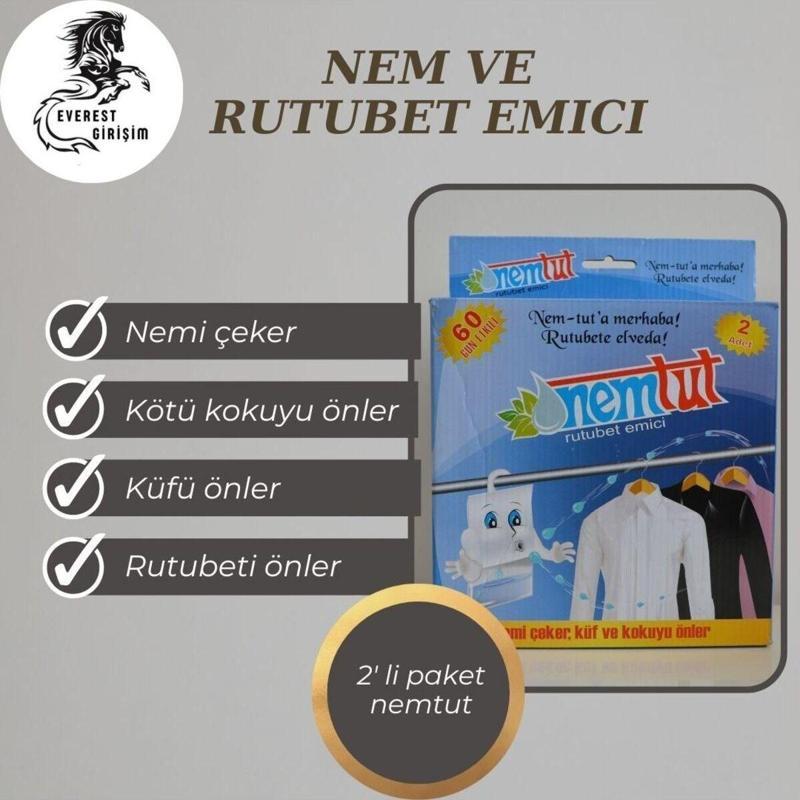 Nem Tut Nem Alıcı Rutubet Emici 2’li Avantaj Paketi (1 KUTU/2 PAKET)