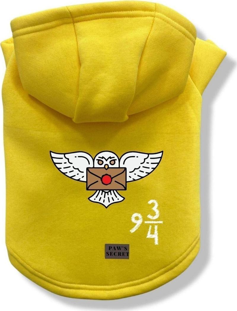 Köpek Kıyafeti Köpek Sweatshirt Hoodie Köpek Ürünleri Kedi Kıyafeti - Harry Potter Hedwig Başkuş S