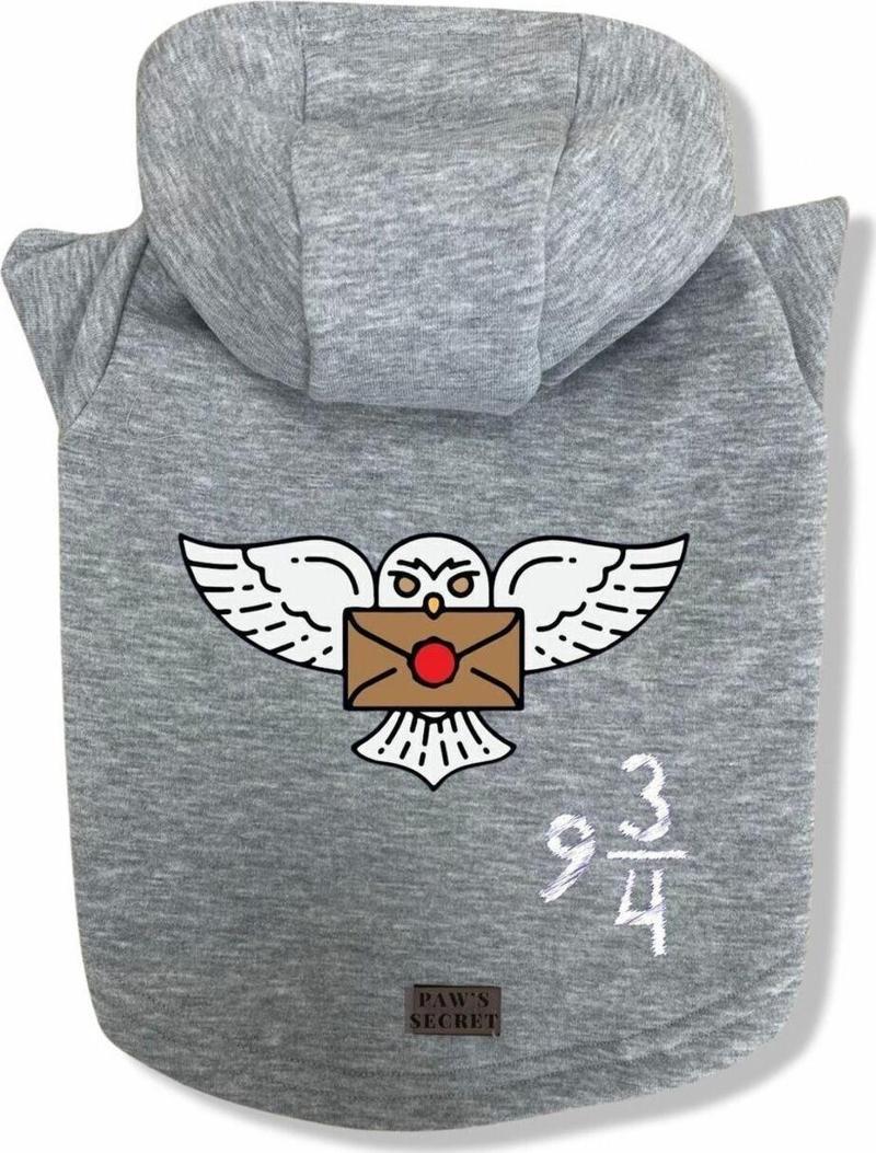 Köpek Kıyafeti Köpek Sweatshirt Hoodie Köpek Ürünleri Kedi Kıyafeti - Harry Potter Hedwig Başkuş XS