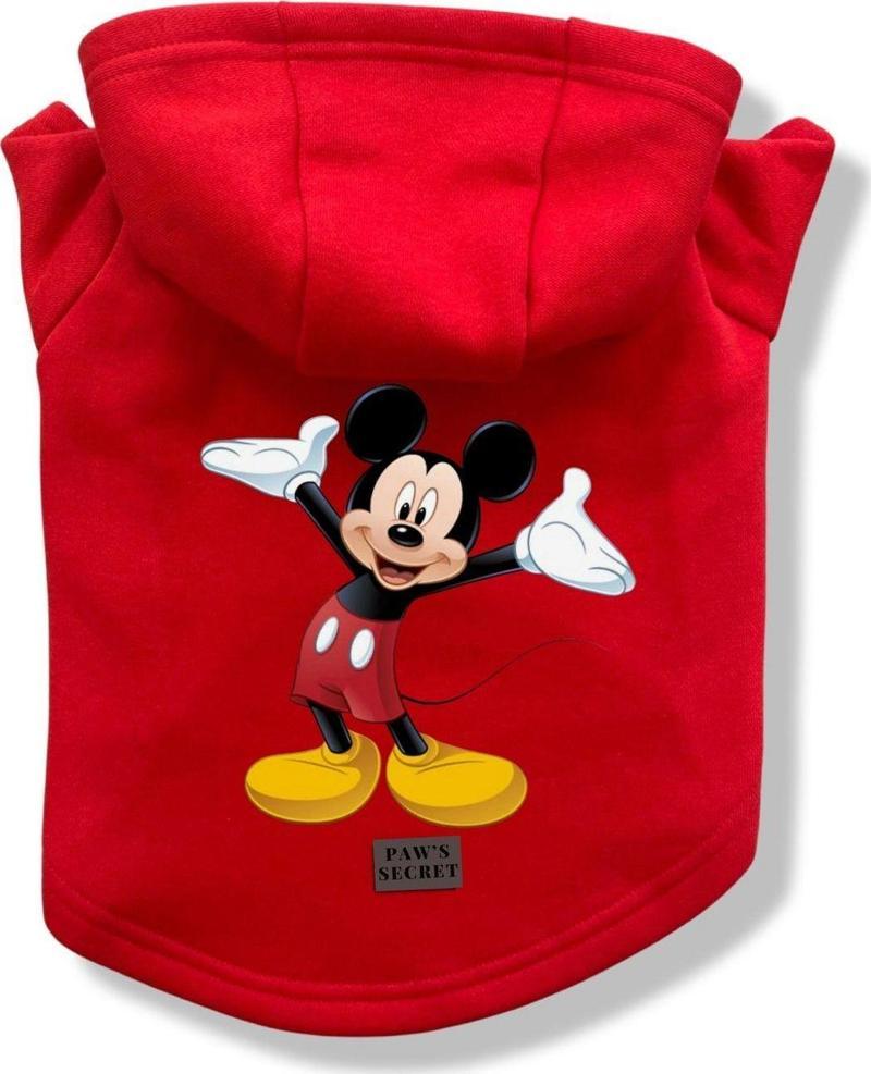 Köpek Kıyafeti Köpek Sweatshirt Hoodie Köpek Ürünleri Kedi Kıyafeti - Mickey XL