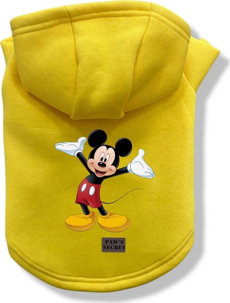 Köpek Kıyafeti Köpek Sweatshirt Hoodie Köpek Ürünleri Kedi Kıyafeti - Mickey XL