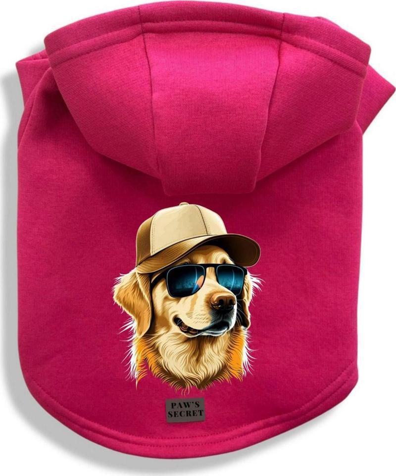 Köpek Kıyafeti Köpek Sweatshirt Hoodie Köpek Ürünleri Kedi Kıyafeti - Şapkalı Golden XL