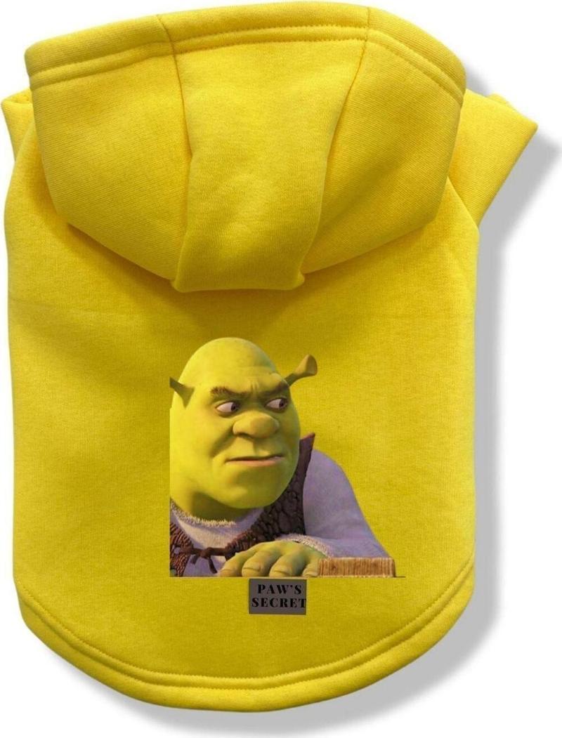 Köpek Kıyafeti Köpek Sweatshirt Hoodie Köpek Ürünleri Kedi Kıyafeti - Shrek XL