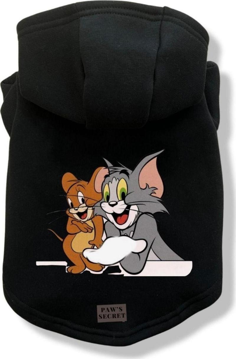 Köpek Kıyafeti Köpek Sweatshirt Hoodie Köpek Ürünleri Kedi Kıyafeti - Tom Ve Jerry XL