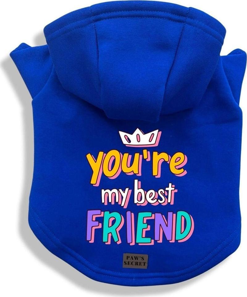 Köpek Kıyafeti Köpek Sweatshirt Hoodie Köpek Ürünleri Kedi Kıyafeti - You're My Best Friend M