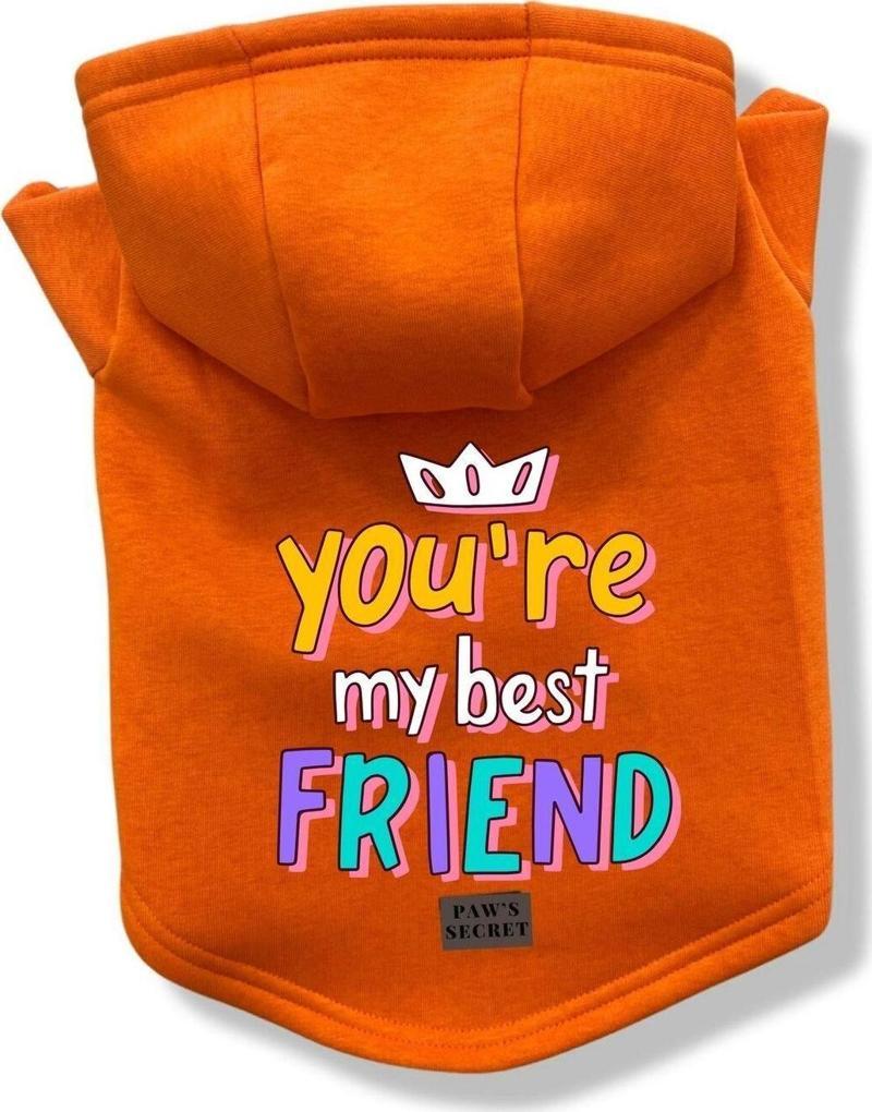 Köpek Kıyafeti Köpek Sweatshirt Hoodie Köpek Ürünleri Kedi Kıyafeti - You're My Best Friend M