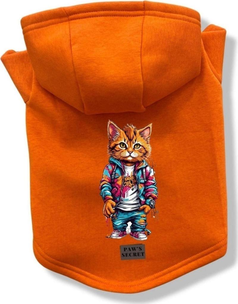 Köpek Kıyafeti Köpek Sweatshirt Hoodie Köpek Ürünleri Kedi Kıyafeti - Montlu Kedi M