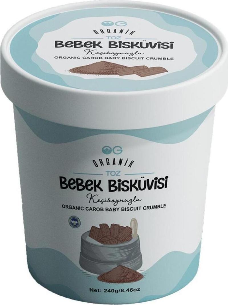 Organik Toz Keçiboynuzlu Bebek Bisküvisi 240 Gr +6 Ay