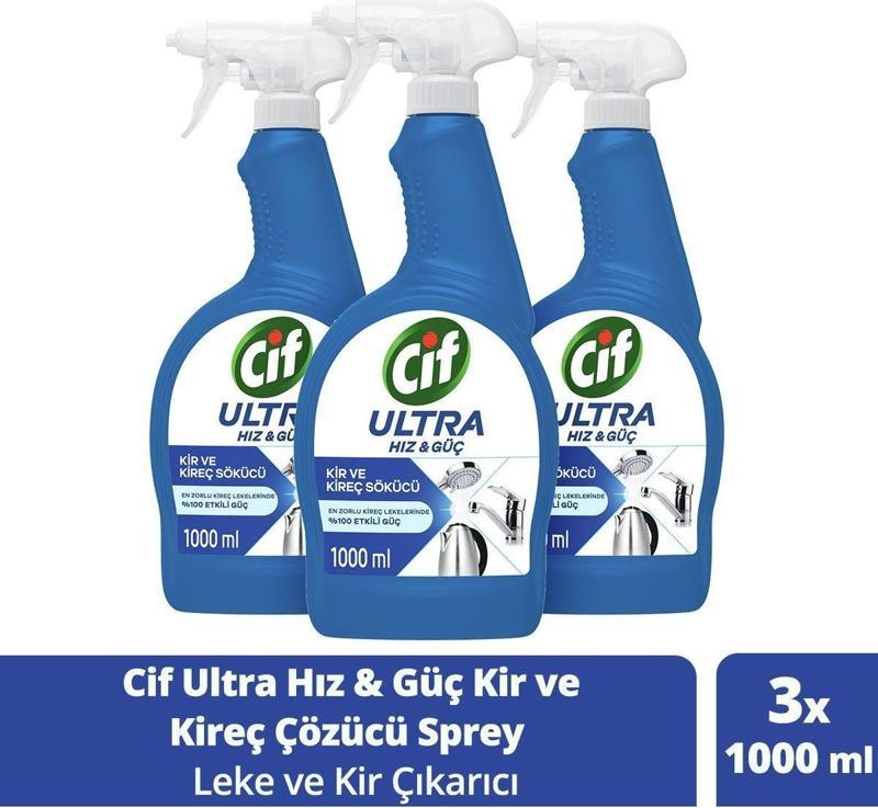 Ultra Hız & Güç Kireç Sökücü Sprey Leke Ve Kir Çıkarıcı 1000 Ml