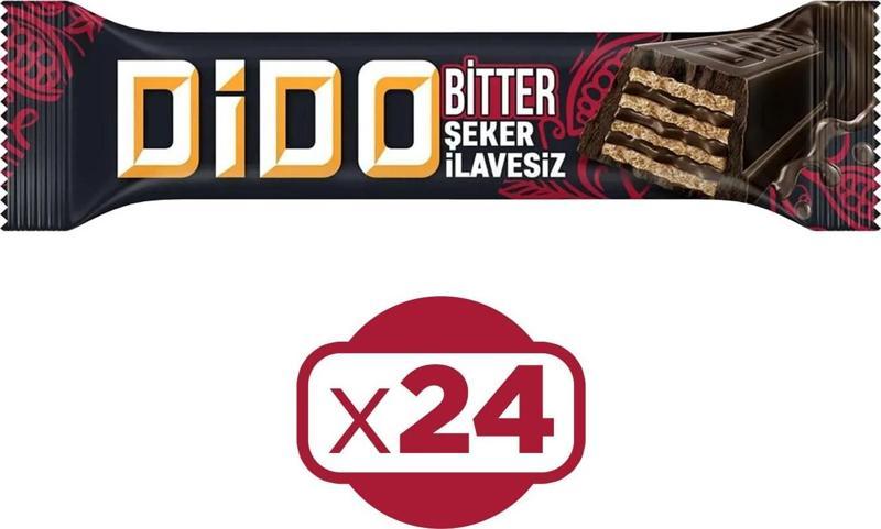 Dido Bitter Şeker İlavesiz Gofret 34,5 gr x 24 Adet