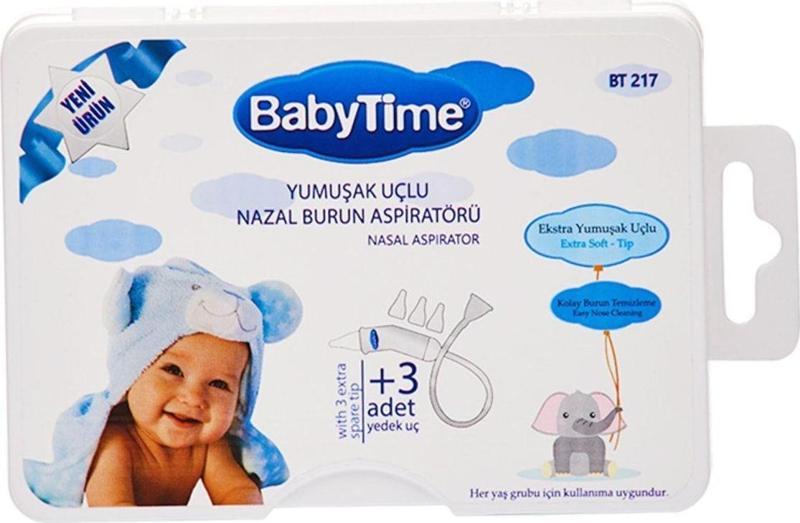 Baby Time Yumuşak Uçlu Nazal Burun Aspiratörü