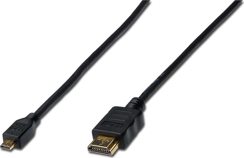 HDMI High Speed with Ethernet Bağlantı Kablosu (HDMI 1.4), 2160p, 4K, HDMI Tip D (mikro) Erkek - HDM