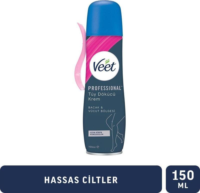 Professional Tüy Dökücü Krem Sprey Bacak&vücut Bölgesi Hassas Ciltler 150ml