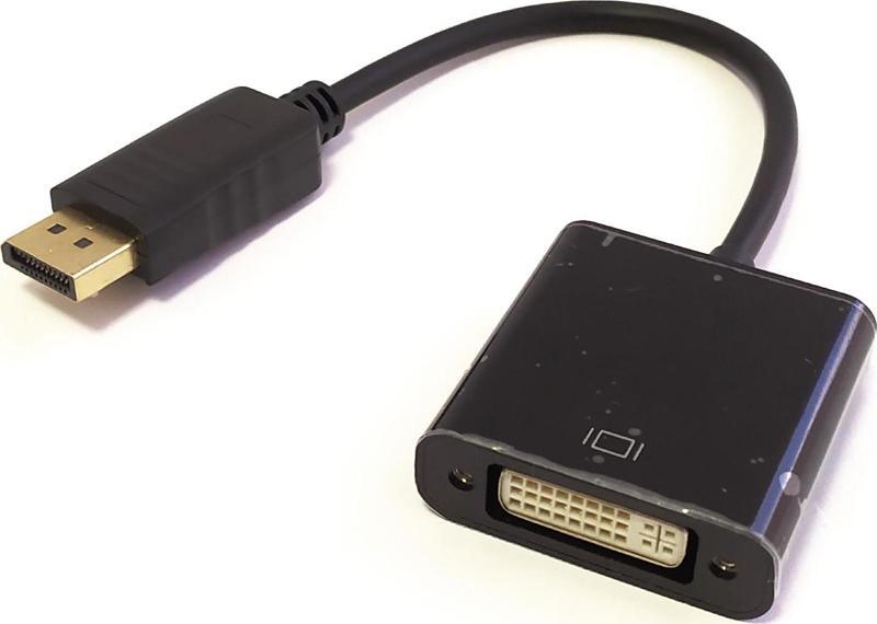 DisplayPort (DP) &lt;-&gt; DVI Adaptör, DP Erkek &lt;-&gt;DVI Dişi, Tek Yönlü İletişim&lt;br&gt