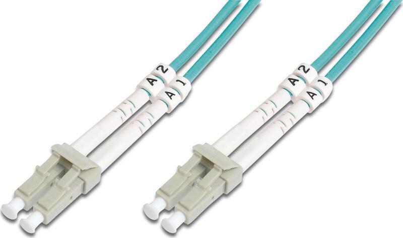 LC-LC Fiber Optik Patch Kablo, Multimode OM 3 50/125 Duplex, 3.0mm, LSZH, 0.5 metre