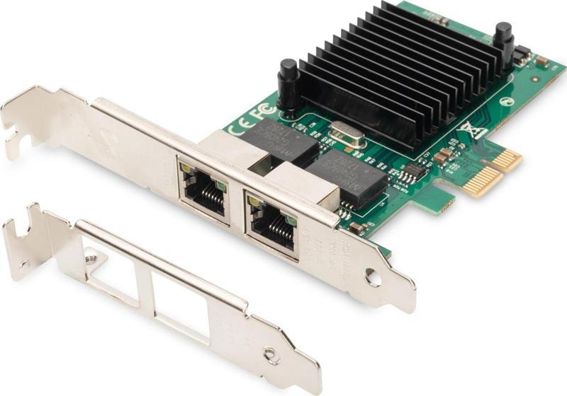 2 Port Gigabit Ethernet PCI Express Kart, düşük profil bracket, Intel çip takımı&lt;br&gt;Di