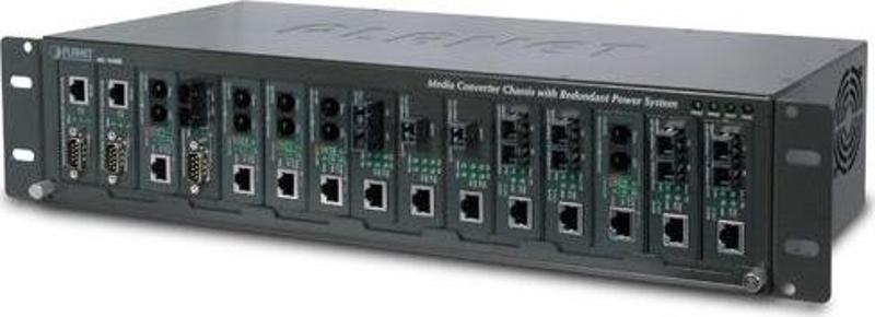 19-inch 15-Slot Media Converter Chassis (AC Power)