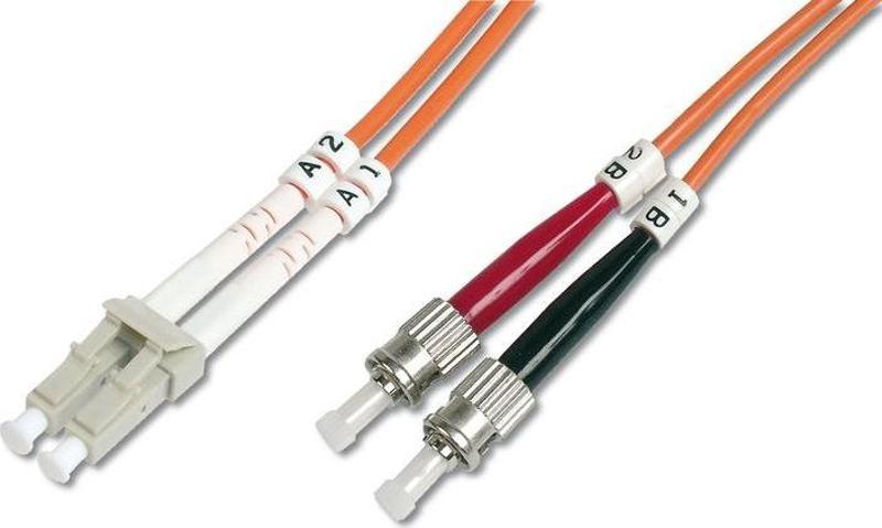 LC-ST Fiber Optik Patch Kablo, 2 metre, Multimode, Duplex, 62.5/125