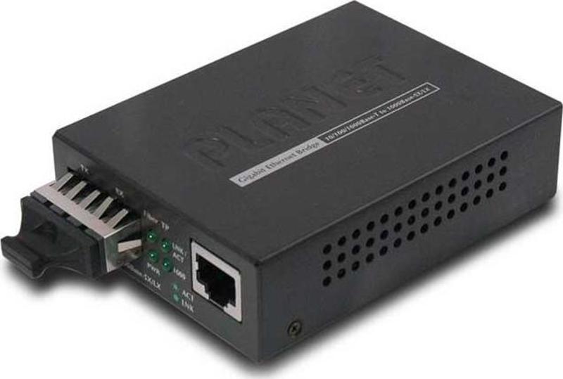 10/100/1000Base-T - 1000Base-SX (SC, MM) Media Converter -220m/550m