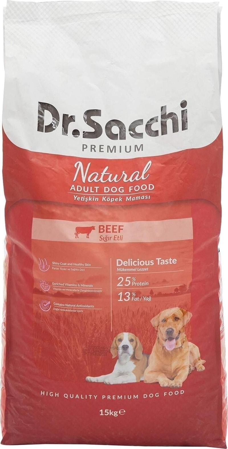 Dr Sacchi Premium Natural Beef Yetişkin Köpek Maması 15 kg