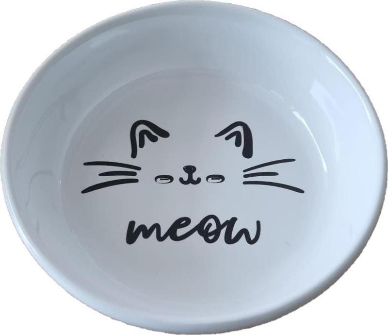 Yıkanabilir Seramik Mama Ve Su Kabı 14 Cm 250 Ml BLACKMEOW  NO : 8