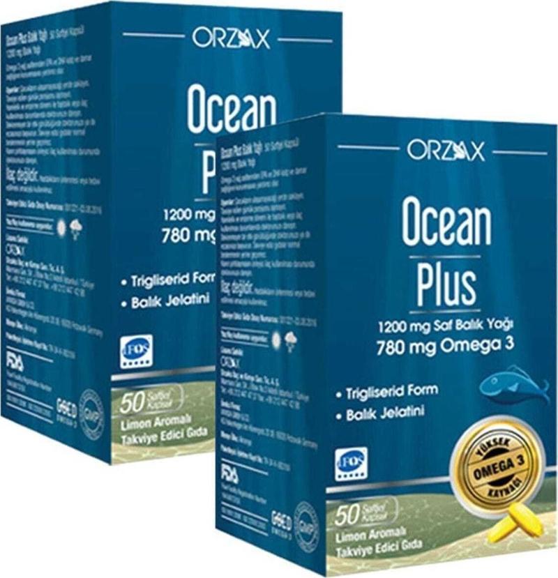 Plus 1200 Mg Omega3 Balık Yağı 50 Kapsül 2 Adet