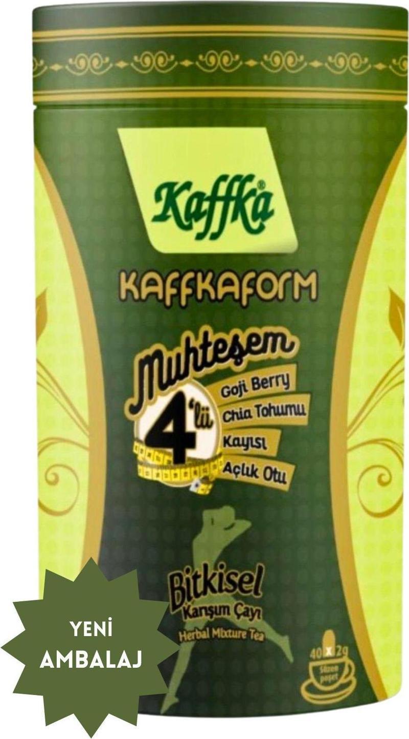 Kaffkaform Muhteşem Dörtlü Bitkisel Karışım Çayı 40 Lı Süzen Poşet