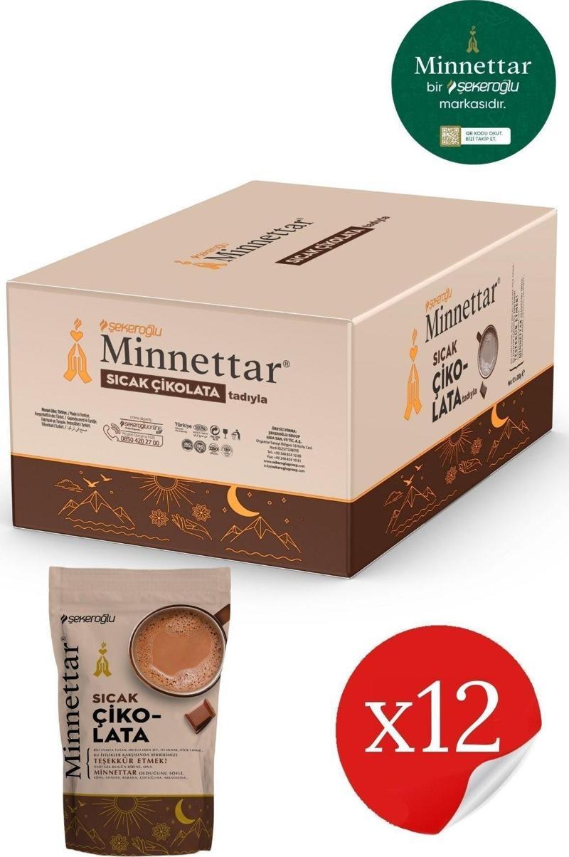 Minnettar Sıcak Çikolata 12 X 200 gr ( 12 Paket )