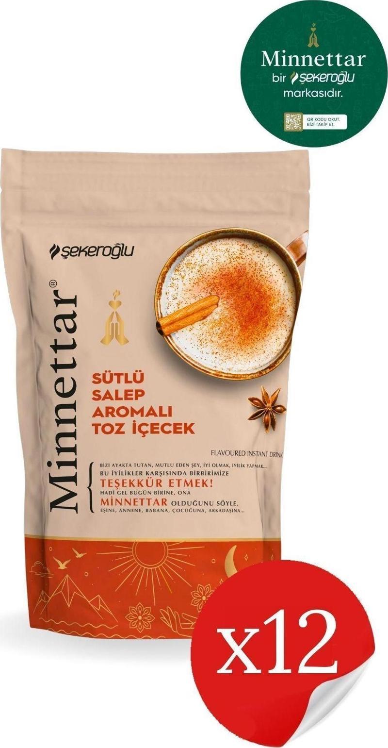 Minnettar Sütlü Salep 12 X 200 gr ( 12 Paket )