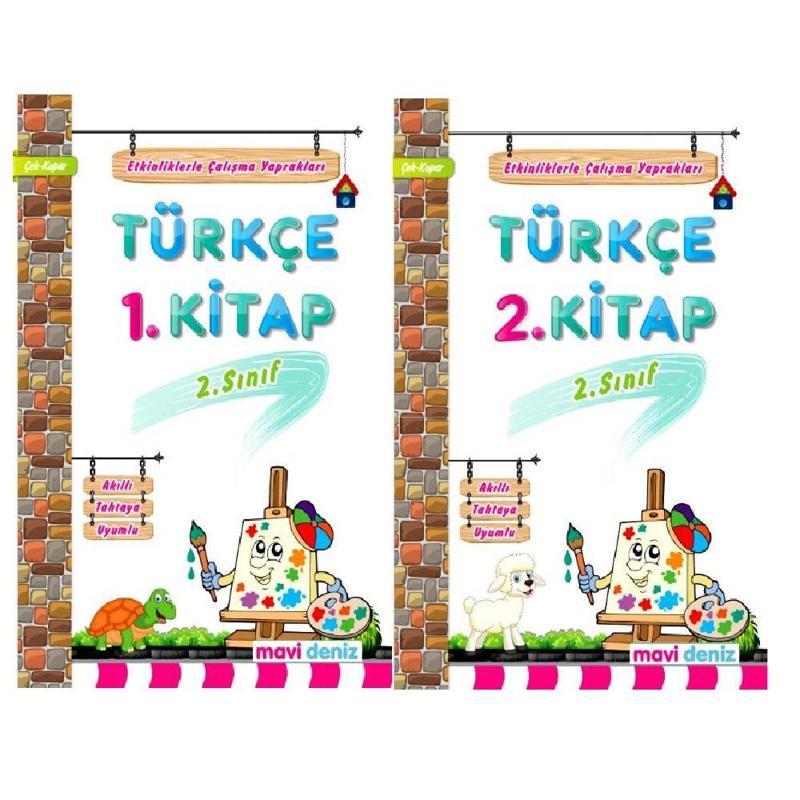 Mavi Deniz Yayınları 2.Sınıf Türkçe 1. Kitap ve 2. Kitap