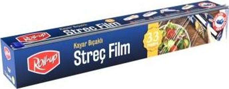 Roll-Up Streç Film 30cm x 33 m 1 Adet (Kayar Bıçaklı)