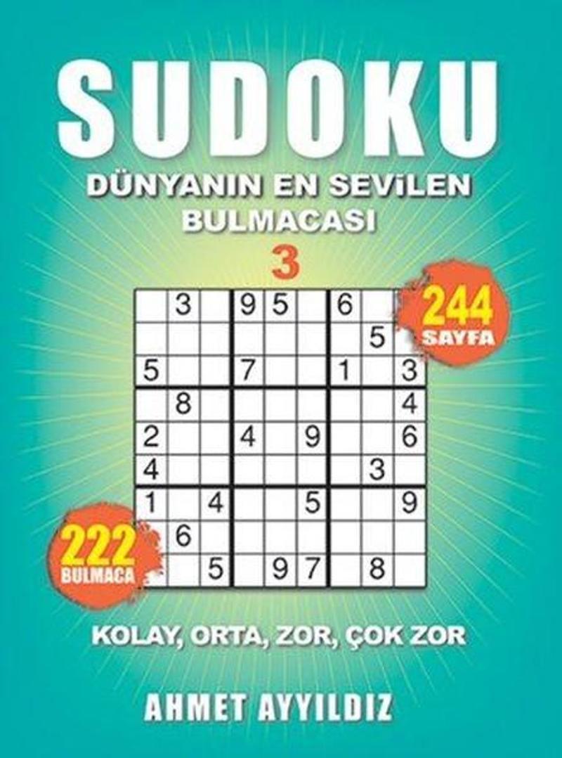 Olimpos Yayınları Sudoku-Dünyanın En Sevilen Bulmacası 3 - Ahmet Ayyıldız