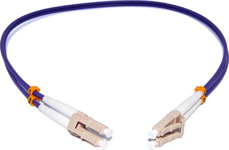 LC-LC Fiber Optik Patch Kablo, Multimode OM 4 50/125 Duplex, 3.0mm, LSZH, 0,5 metre&lt;br&gt;Be