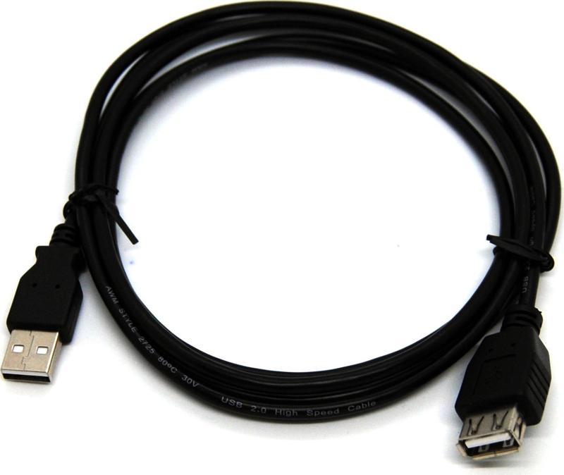 USB 2.0 Uzatma Kablosu, USB A Erkek &lt;-&gt; USB A Dişi, 1.8 metre