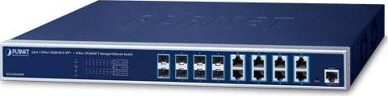 Layer 3 8-Port 10GBASE-X SFP+ + 8-Port 10GBASE-T Managed Ethernet Switch with 48V DC Redundant Power